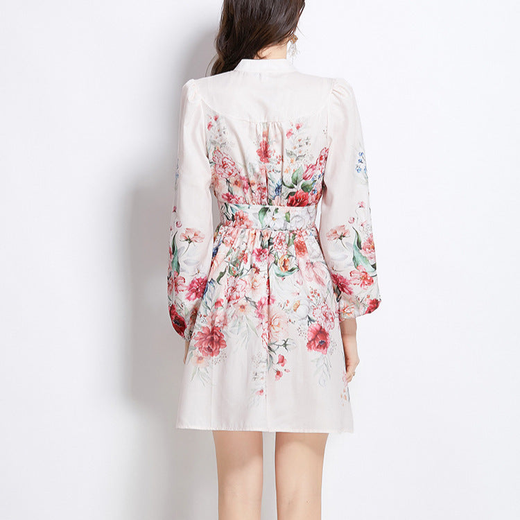 French Retro Fashion Dress Women
