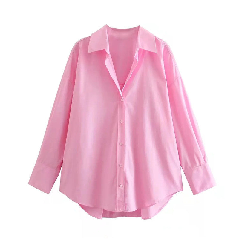Urban Casual Multi-color Poplin Shirt