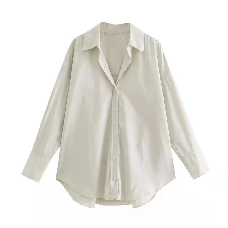 Urban Casual Multi-color Poplin Shirt